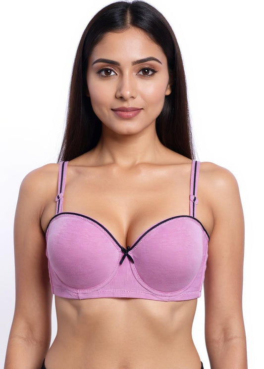 Purple Padded Push Up Bra (BSP-537)