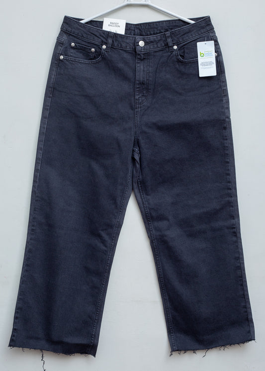 Baggy Balloon Jeans – Black (36 Waist)