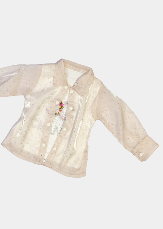 Sweet Sparkle Baby Girl Casual Set (G-13158-P)