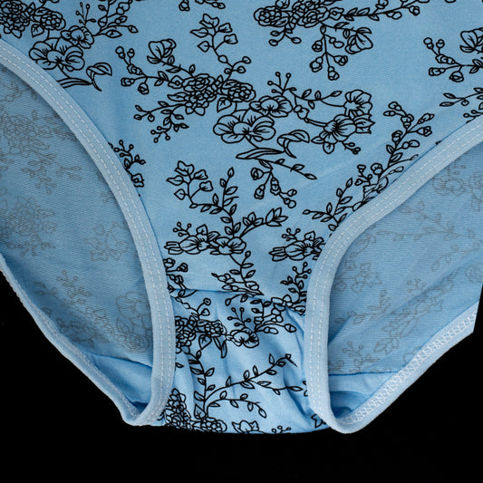PRINTED PANTY BLUE