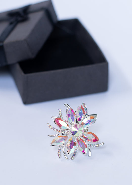 Crystal Flower Ring (R-04)