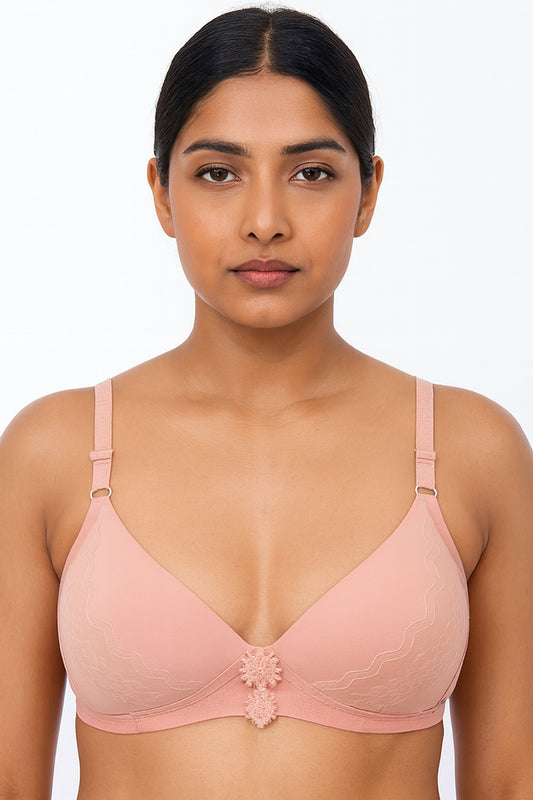 Teen Girls’ Comfort Bra – Soft Pink (MX-205)