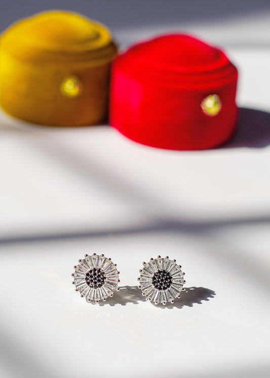 Round Floral Earrings (CER-03)