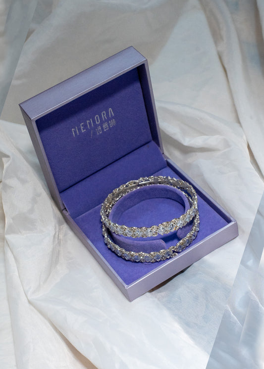 Crystal Bangles – 4 Pieces Set (BGC-01-S)