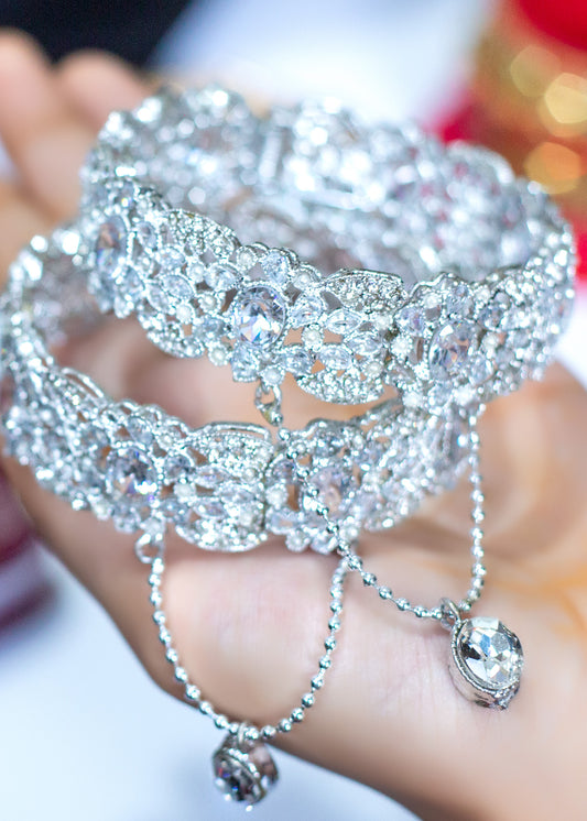 Silver Crystal Kara (BGK-02-S)