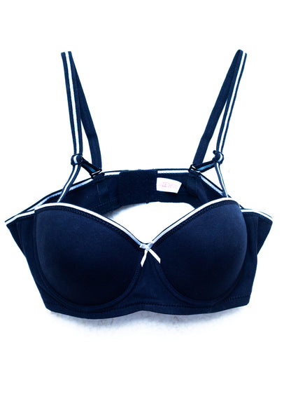 Black Padded Push Up Bra (BSP-537)