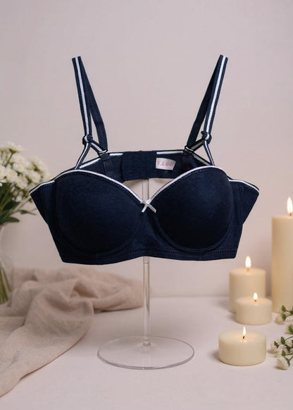 Black Padded Push Up Bra (BSP-537)