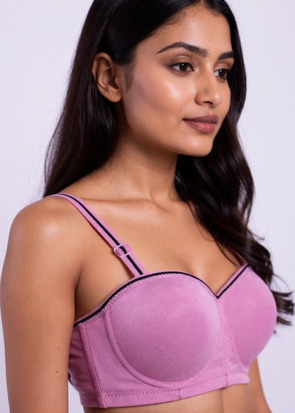 Purple Padded Push Up Bra (BSP-537)