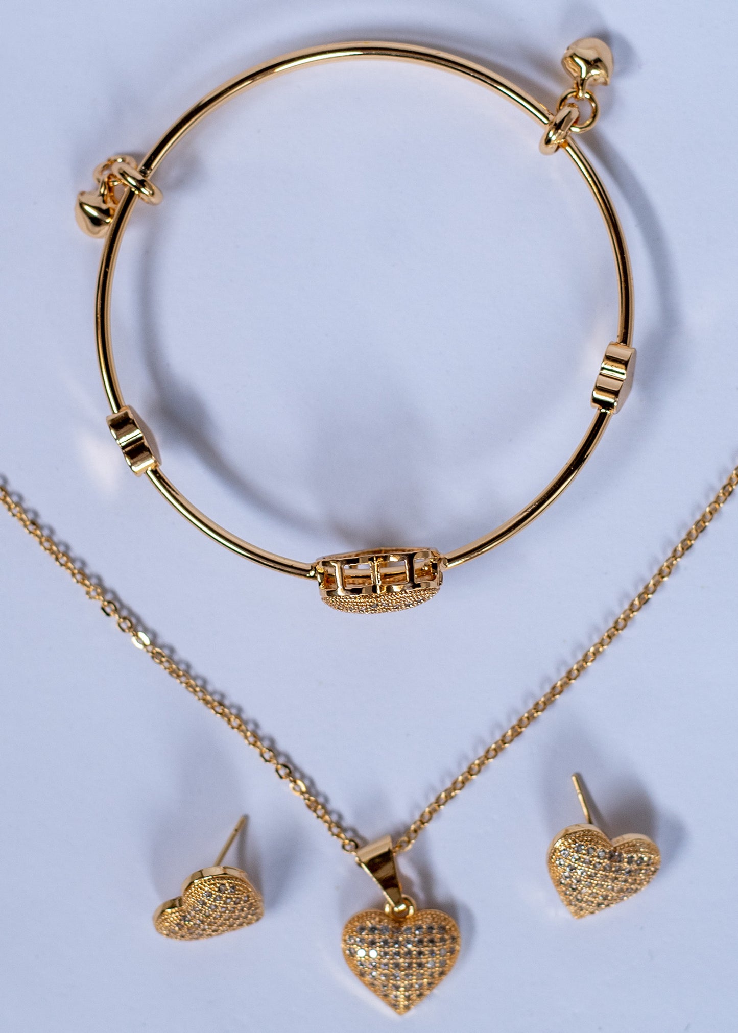 Jewelry Set with Bangle Style Bracelet (CK02)