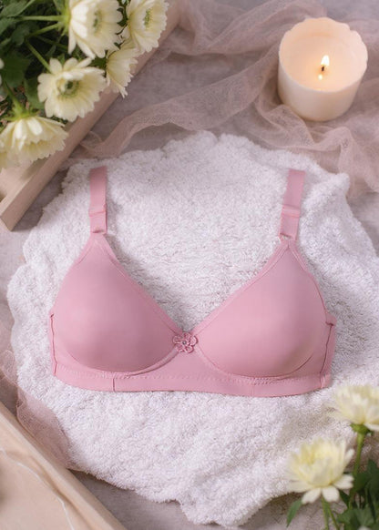 PINK NON-WIRED BRA (MX-204)
