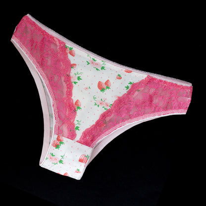 FLORAL PANTY PINK