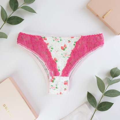 FLORAL PANTY PINK