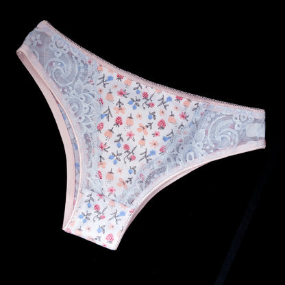 White Panty Floral