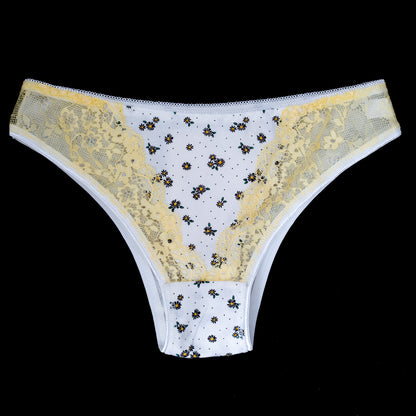 FLORAL PANTY YELLOW