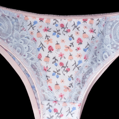White Panty Floral