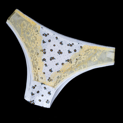 FLORAL PANTY YELLOW