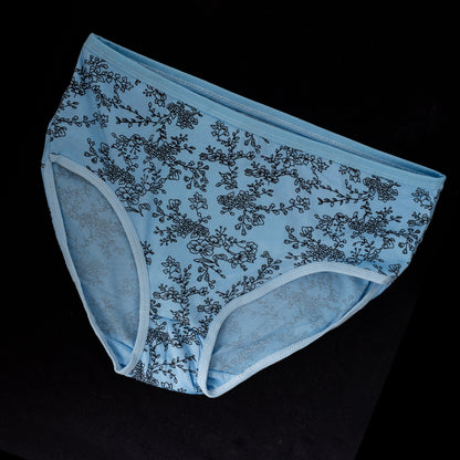 PRINTED PANTY BLUE