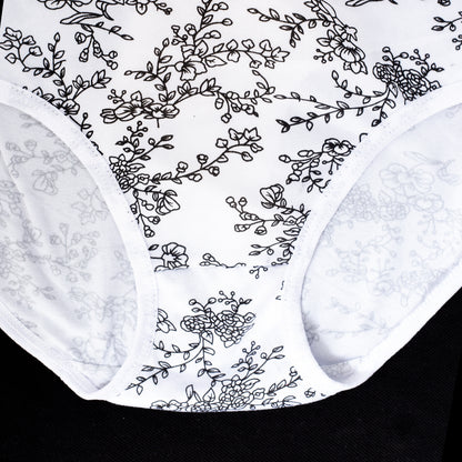 PRINTED PANTY WHITE