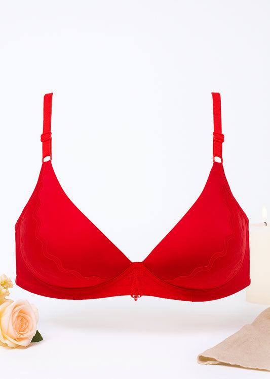 Teen Girls’ Comfort Bra – Red (MX-205)